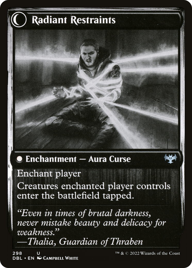 Radiant Grace // Radiant Restraints (DBL-298) - Innistrad: Double Feature: (Double Faced Transform) Foil