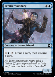 Erratic Visionary (CLU-085) - Ravnica: Clue Edition