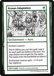 Krosan Adaptation (CMB1-080) - Mystery Booster Playtest Cards 2021