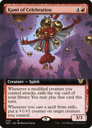 Kami of Celebration (NEC-059) - Neon Dynasty Commander: (Extended Art)