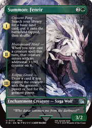 Summon: Fenrir (FIN-372) - FINAL FANTASY: (enchantment) (Borderless)