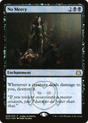 No Mercy (JDG-009) - Judge Gift Cards 2022 Foil