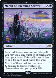 March of Wretched Sorrow (PRE-111) - Kamigawa: Neon Dynasty Promos Foil