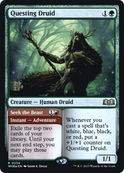 Questing Druid // Seek the Beast (PRE-234) - Wilds of Eldraine Promos Foil