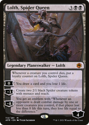 Lolth, Spider Queen (AFR-112) - Adventures in the Forgotten Realms Foil