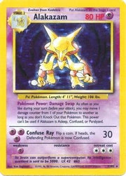 Alakazam 001/102  - Holofoil Base Set - Holo Rare