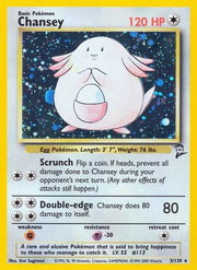 Chansey 003/130  - Holofoil Base Set 2 - Holo Rare