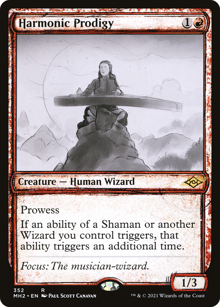 Harmonic Prodigy (MH2-352) - Modern Horizons 2: (Showcase) Foil