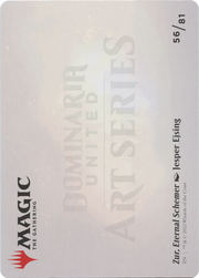 Zur, Eternal Schemer // Zur, Eternal Schemer (ADMU-056) - Dominaria United Art Series (Borderless) Foil