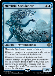 Mercurial Spelldancer (PPONE-61P) - Phyrexia: All Will Be One Promos Foil