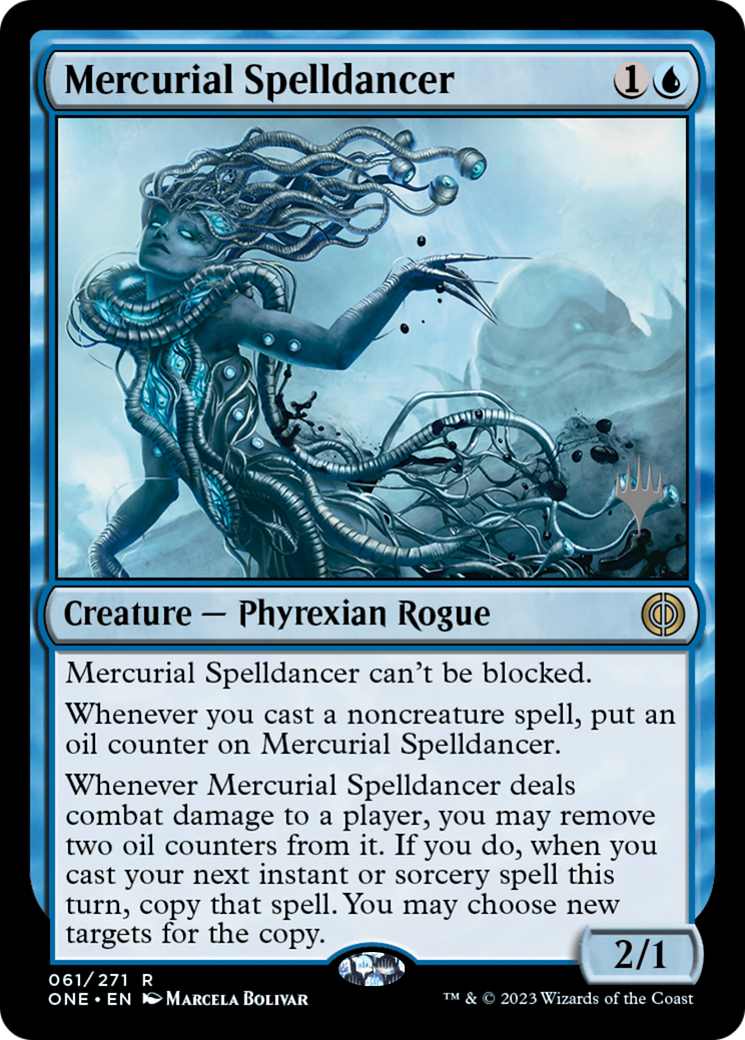 Mercurial Spelldancer (PPONE-61P) - Phyrexia: All Will Be One Promos Foil
