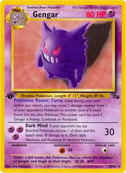 Gengar (20) 020/62  - Unlimited Fossil - Rare