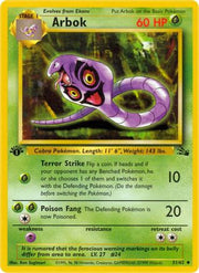 Arbok 031/62  - Unlimited Fossil - Uncommon