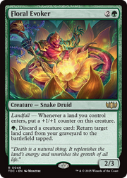 Floral Evoker (TDC-046) - Commander: Tarkir: Dragonstorm