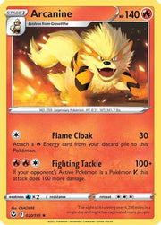 Arcanine 020/195  - Reverse Holofoil SWSH12 Silver Tempest - Rare