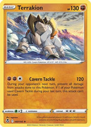 Terrakion 097/195  - Holofoil SWSH12 Silver Tempest - Holo Rare