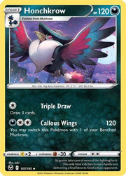 Honchkrow 107/195  - Reverse Holofoil SWSH12 Silver Tempest - Uncommon