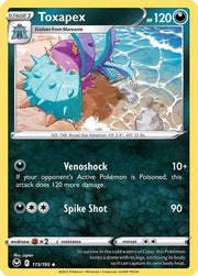 Toxapex 115/195  SWSH12 Silver Tempest - Uncommon
