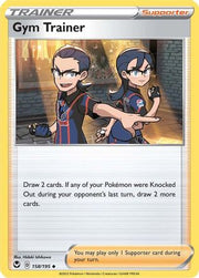Gym Trainer 158/195  - Reverse Holofoil SWSH12 Silver Tempest - Uncommon