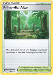 Primordial Altar 161/195  - Reverse Holofoil SWSH12 Silver Tempest - Uncommon