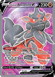 Hisuian Arcanine V (Full Art) 179/195  - Holofoil SWSH12 Silver Tempest - Ultra Rare