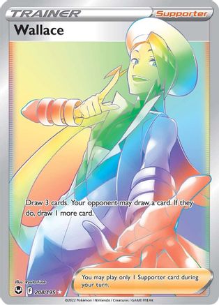 Wallace (Secret) 208/195  - Holofoil SWSH12 Silver Tempest - Secret Rare