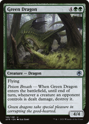 Green Dragon (AFR-186) - Adventures in the Forgotten Realms Foil