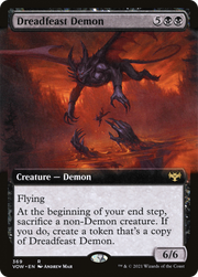 Dreadfeast Demon (VOW-369) - Innistrad: Crimson Vow: (Extended Art)