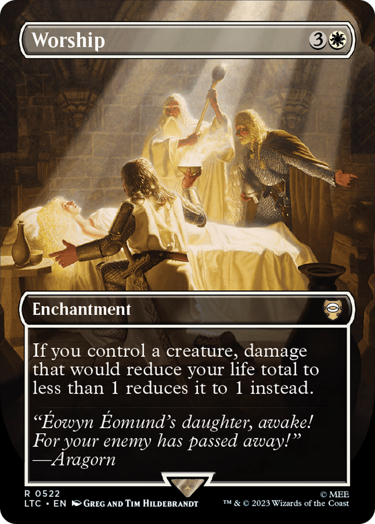 Worship (LTC-522) - Tales of Middle-earth Commander (Borderless) Foil