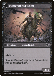 Desperate Farmer // Depraved Harvester (VOW-104) - Innistrad: Crimson Vow: (Double Faced Transform) Foil