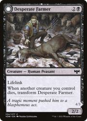 Desperate Farmer // Depraved Harvester (VOW-104) - Innistrad: Crimson Vow: (Double Faced Transform)