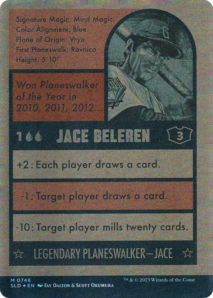 Jace Beleren // Jace Beleren (SLD-746) - Secret Lair Drop: (Full Art) (Borderless) Foil