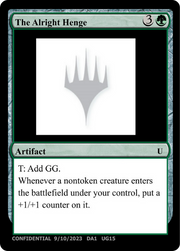 The Alright Henge (UNK-UG15) - Unknown Event
