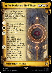 In the Darkness Bind Them (LTC-465) - Tales of Middle-earth Commander: (Showcase) Foil