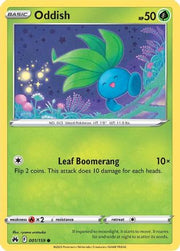 Oddish 001/159  - Reverse Holofoil Crown Zenith - Common