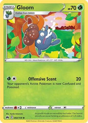 Gloom 002/159  - Reverse Holofoil Crown Zenith - Uncommon