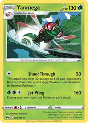 Yanmega 009/159  - Reverse Holofoil Crown Zenith - Rare