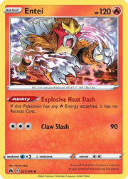 Entei 021/159  - Reverse Holofoil Crown Zenith - Holo Rare
