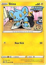 Shinx (39) 039/159  - Reverse Holofoil Crown Zenith - Common