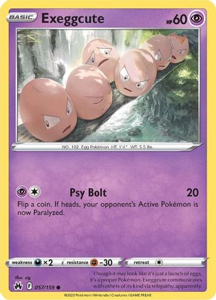 Exeggcute 057/159  Crown Zenith - Common