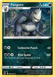 Pangoro 080/159  - Reverse Holofoil Crown Zenith - Rare