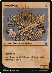 Iron Golem (AFR-348) - Adventures in the Forgotten Realms: (Showcase) Foil