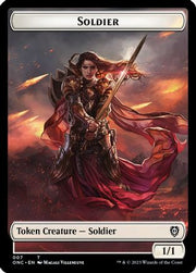 Soldier (007) // Angel (002) Double-sided Token (ONC-) - Commander: Phyrexia: All Will Be One