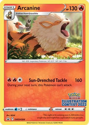 Arcanine (Illustration Contest 2022) SWSH304  SWSH Sword & Shield Promo Cards - Promo