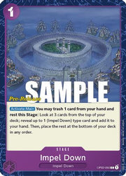 Impel Down (OP02-092) - Paramount War Pre-Release Cards
