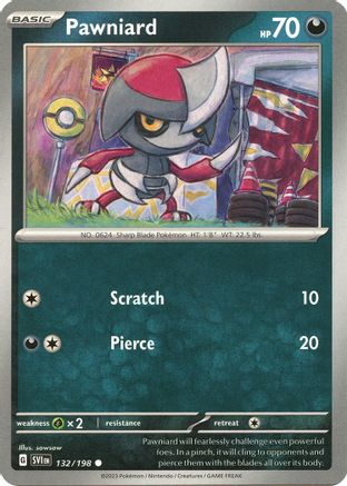 Pawniard 132/198  SV01 Scarlet & Violet Base Set - Common