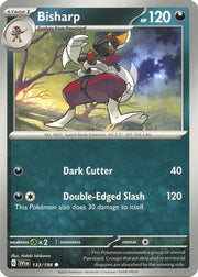 Bisharp 133/198  - Reverse Holofoil SV01 Scarlet & Violet Base Set - Common