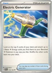 Electric Generator 170/198  - Reverse Holofoil SV01 Scarlet & Violet Base Set - Uncommon