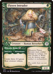 Flaxen Intruder // Welcome Home (ELD-297) - Throne of Eldraine: (Showcase) Foil