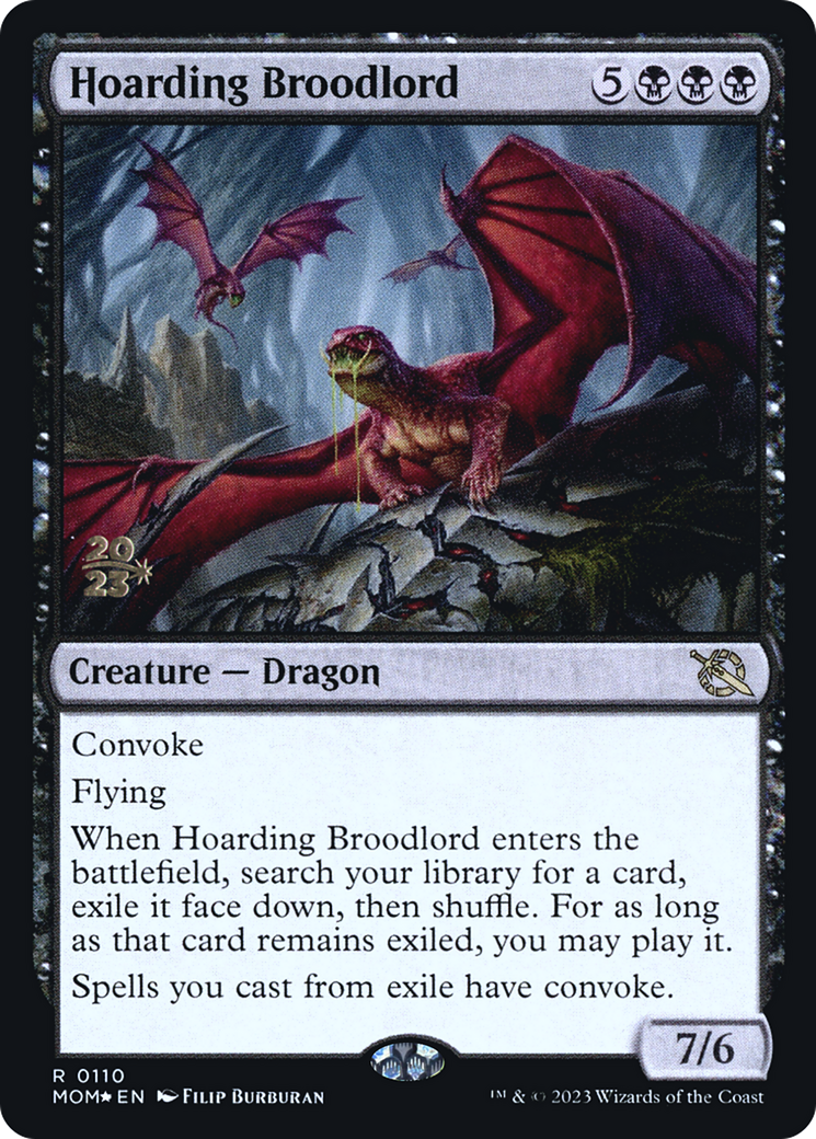 Hoarding Broodlord (PRE-110S) - March of the Machine Promos Foil